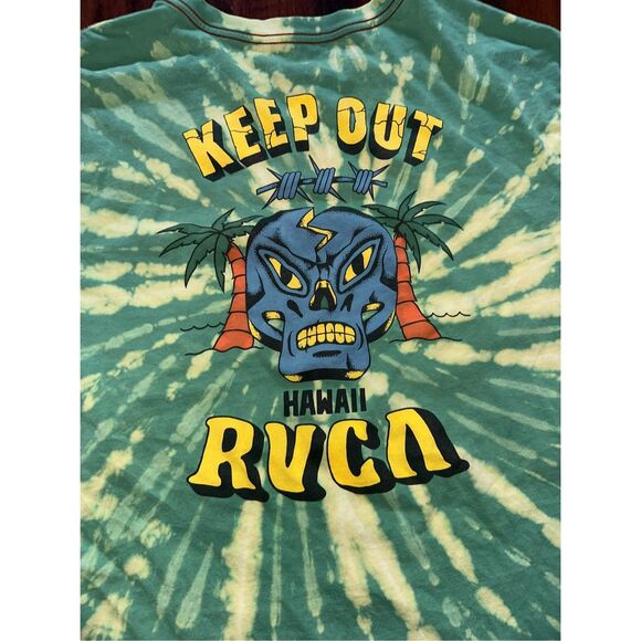 RVCA Keep Out Hawaiian Bleached Tee - Picture 3 of 5